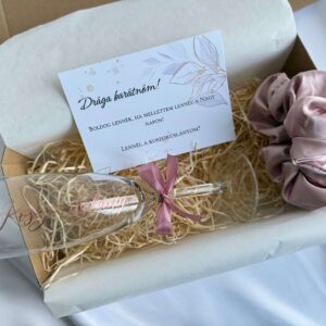 Koszorúslány / Tanú Felkérő Box - XS - pohár