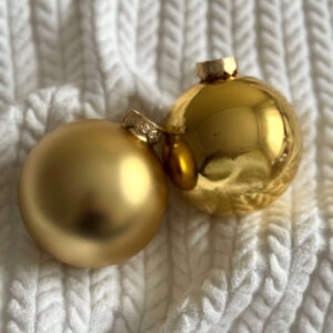 Karácsonyi Üveggömb - Arany